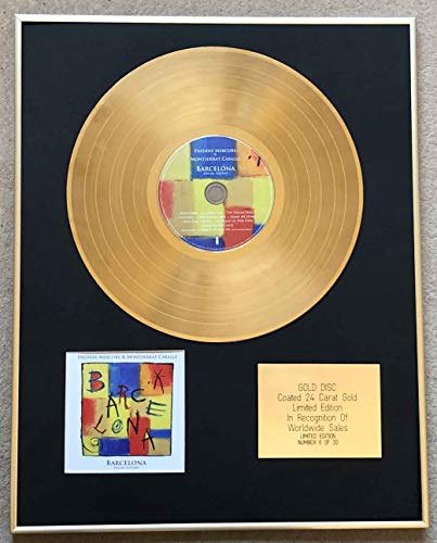 Century Music Awards - FREDDIE MERCURY & MONTSERRAT CABALLE - Edición Limitada CD recubierto de oro de 24 quilates - Barcelona