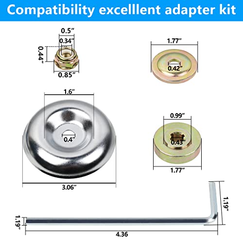 6 Inch Wire Wheel Brush Trimmer Replacement Garden Grass Weed Lawn Mower Weeding Tray with 1 Inch (25mm) Hole for Rust Removal Paving Stone Pavement Joints or Driveway
