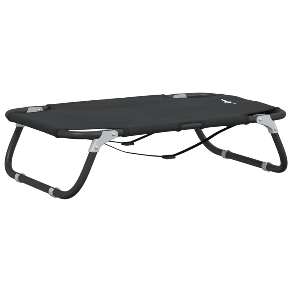 vidaXL Cama para Perros Plegable Tela Oxford y Acero Gris Antracita