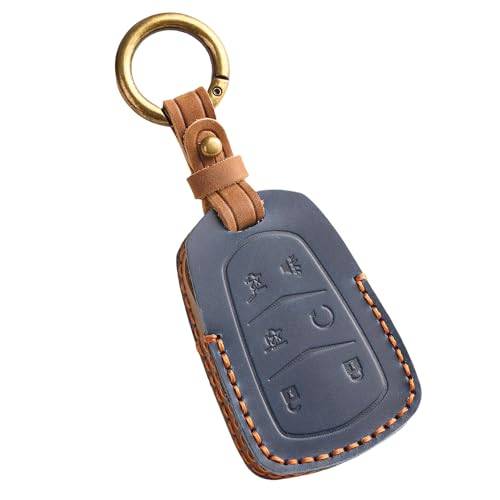 Coque de clé en cuir pour Cadillac XT5 et Escalade | Protection luxe