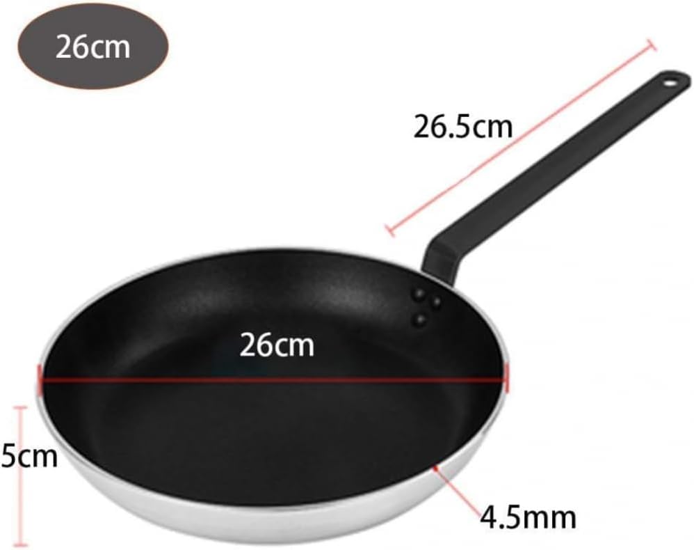Frying pan Pans Cookware Frying Pan Induction Non-Stick Saupan Coating Saute Pan Sturdy Handle -Pot Mouth Diameter:26CM ，Pot Mouth Diameter:26CM