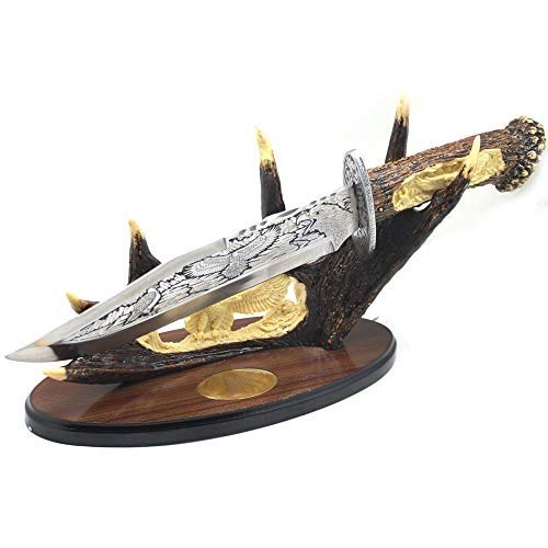 Wild Turkey Handmade Collection Highly Detailed Display Dagger w/Stainless Blade and Display Stand (Eagle2)