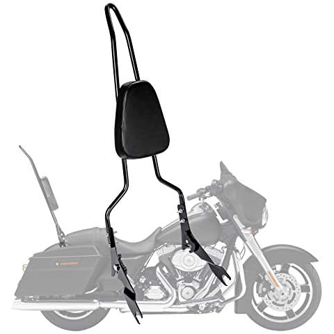 PSLER Motorcycle Backrest Sissy Bar for Passenger Backrest for Touring Road King Street Glide 2009-2022 Cover
