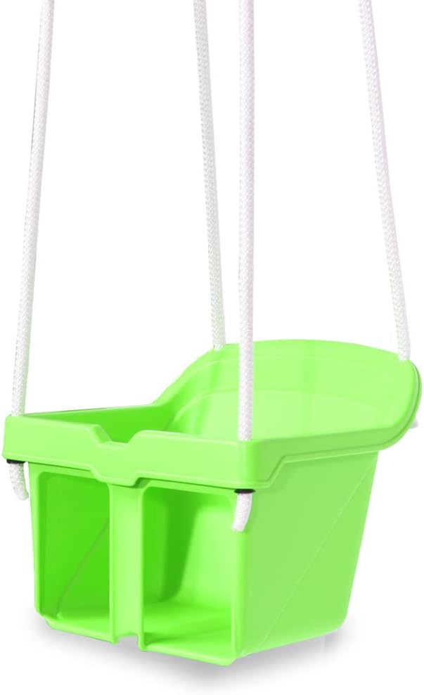 Diagram showing the four rope attachment points on the swing seat