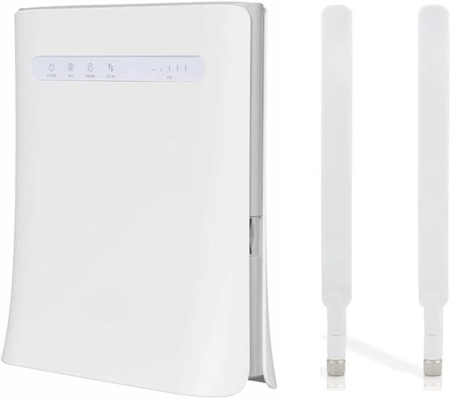 Unlocked MF286R CAT 6 300mbps 4G Home/Office WiFi Router (White). 2 X RJ11 Tel Ports. 2 x External Antennas. Works with any Network Sim Card. 2.4/5GHz Wi-Fi + VOIP/VoLTE/Bridge Mode