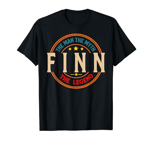 FINN The Man The Myth The Legend Vintage Personalizado Camiseta