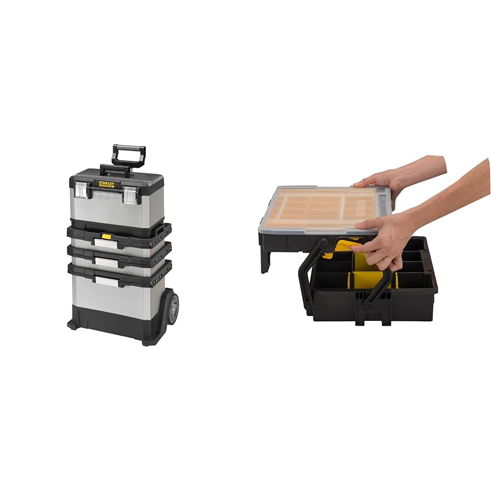 Servante d'atelier Stanley Fatmax 1-95-622 avec boîte à compartiments Sortlevel STST1-75540