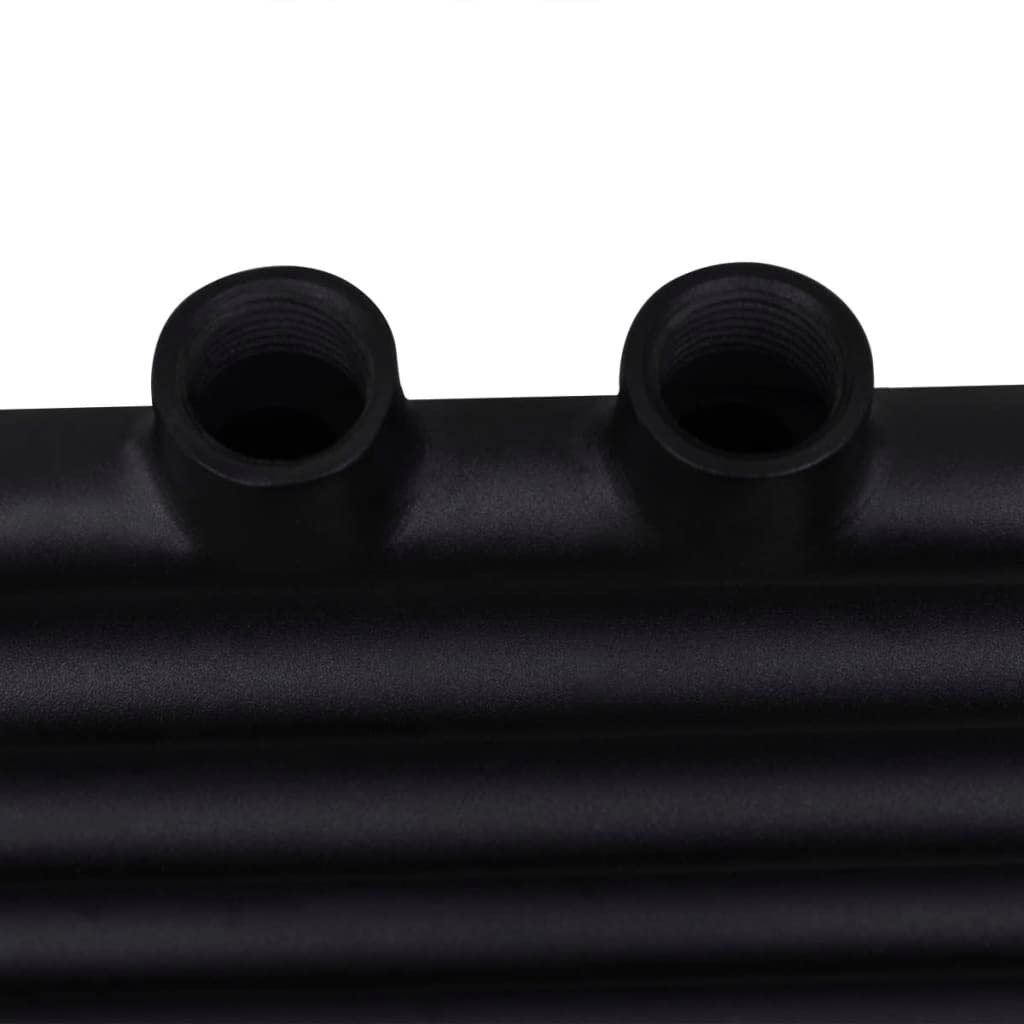 Genérico Radiador toallero de baño Recto Negro 500 x 1160 mm,Casa y jardín,Electrodomésticos,Control del Clima,Radiadores-141907