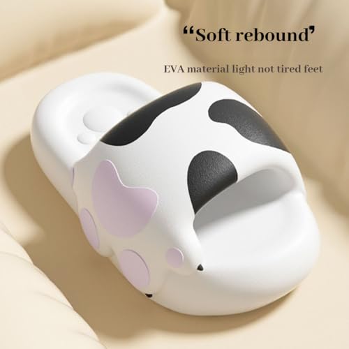 Cat Paw Slides, Cute Bathroom Non-Slip Summer Slipper,Thick Sole Couple Shower Slippers Home Sandals2