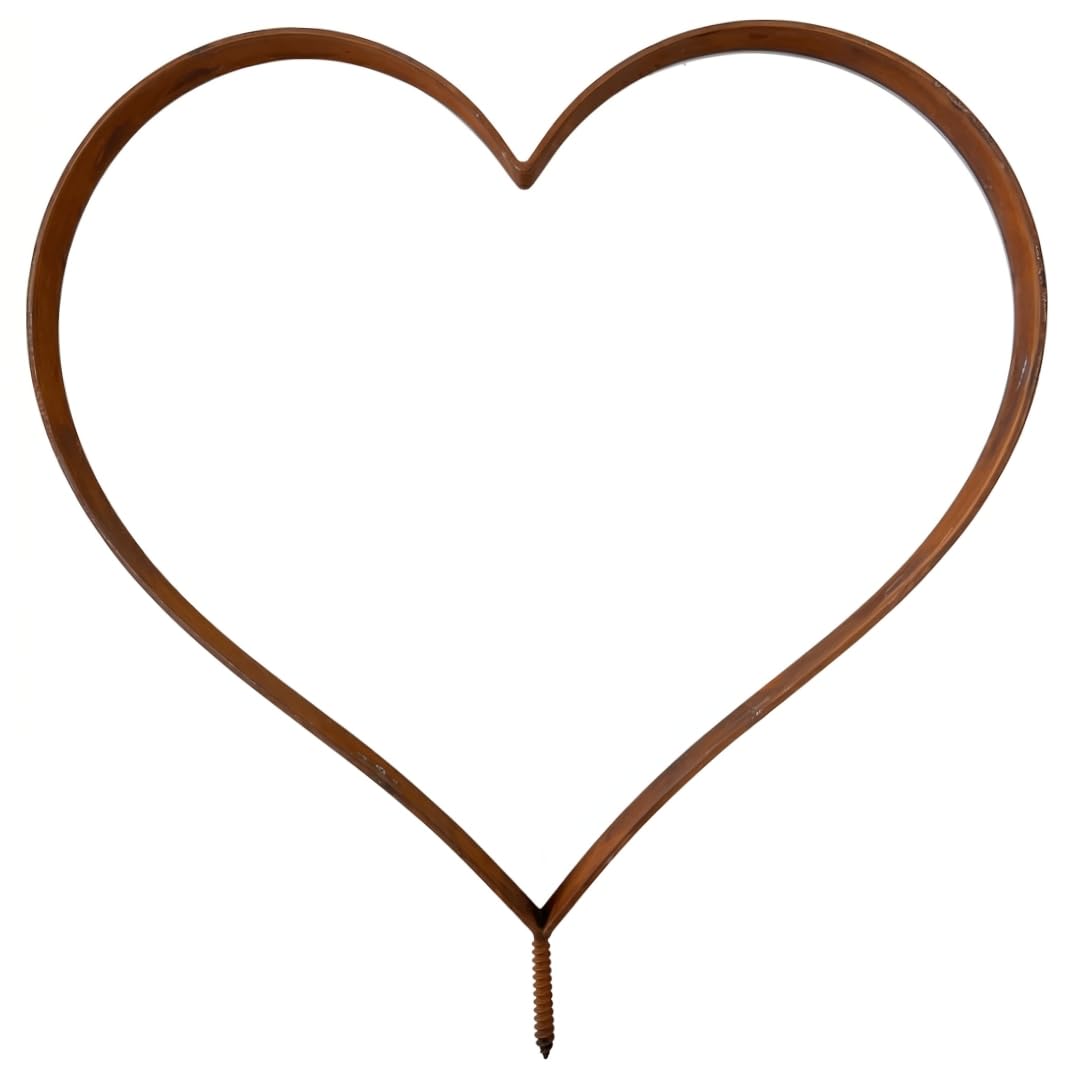 Syutokul Decorative Garden Stakes, Metal Garden Decor Metal Heart Yard Stake for Outdoor Lawn & Patio (10x12in)