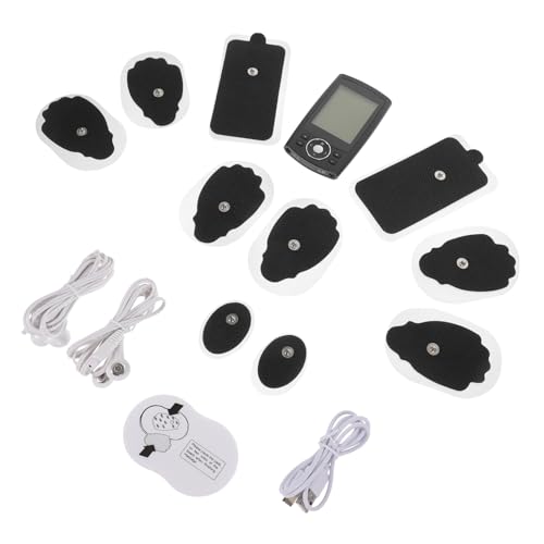 SHERCHPRY 1 Juego Masajeador Corporal USB Recargable Almohadillas Dispositivo de Relajación Espalda y Abdomen Masajista Portátil de Doble Canal