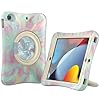 Pepkoo Funda para iPad compatible con iPad de 9ª, 8ª y 7ª generación, funda para tablet para niños, protección completa de la pantalla y el cuerpo, fundas protectoras antideslizantes resistentes para