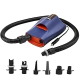 BLWOTMOR Pompa Elettrica Compressore Gonfiatore Soffiatore Portatile Doppia Azione Gonfiaggio E Sgonfiaggio Alimentazione 12V Tramite Accendisigari Display, style to 1