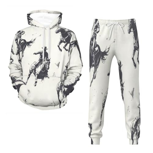 Survêtement homme à capuche et pantalon cheval de S à 6XL