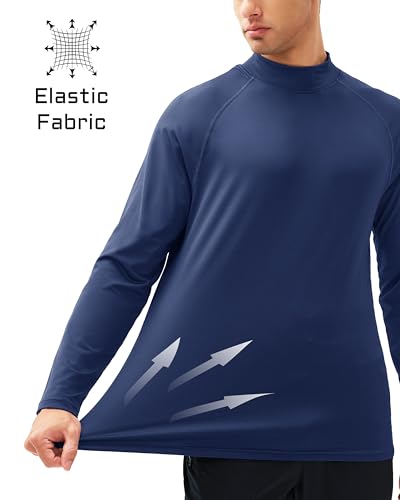 MAGCOMSEN Men's Thermal Shirt, Fleece Lined Long Sleeve Undershirts, Athletic Warm Base Layer Winter Top3