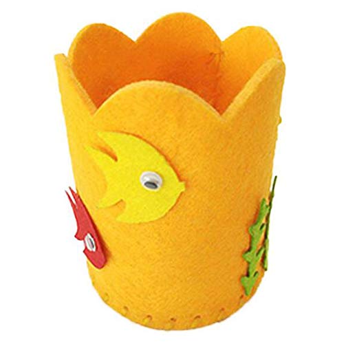 Preisvergleich Produktbild Kinder Pädagogisches Spielzeug Handwerk Kreative DIY Vlies Stifthalter - Gelb