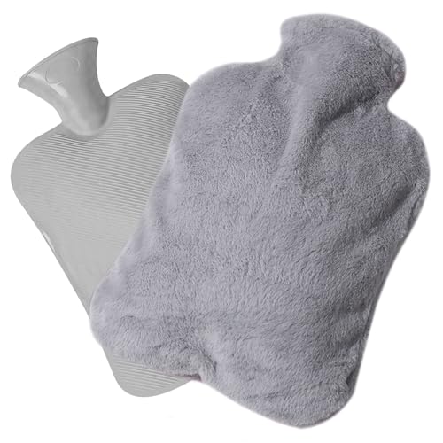 1L Bottiglia Dell'Acqua Calda Per Bambini, Grande Bottiglia Dell'Acqua Calda Peluche, Bottiglia Dell'Acqua Calda Con Copertura Rimovibile, Contenitore Interno Estraibile, Regali Per La Famiglia