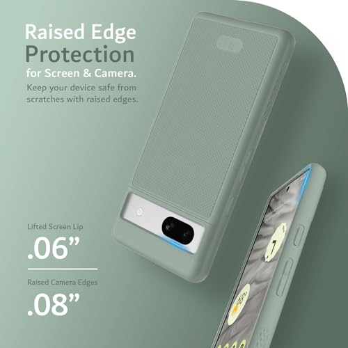 Image of TUDIA MergeGrip Magsafe Compatible for Google Pixel 7a Case - Green Lily