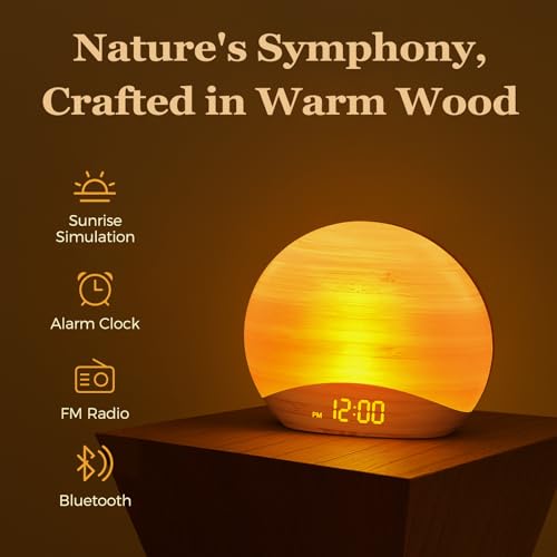 REACHER R7 Sunrise Alarm Clock with Bluetooth Speaker - Image 2