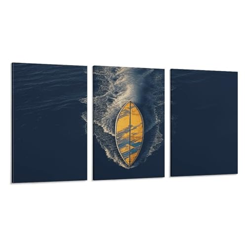 Toile planche de surf affiche verticale decoration murale salon