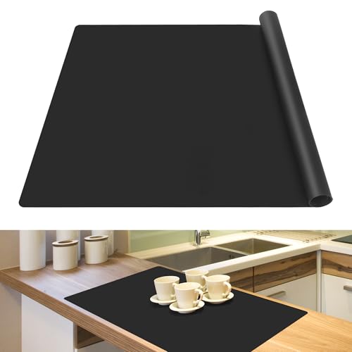 SOSMAR Protection de Plan de Travail en Silicone 60x40 cm - Grand Tapis en Silicone Résistant à...