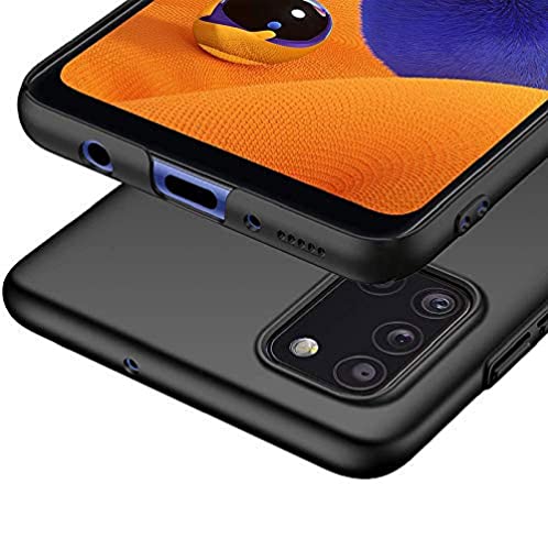 Image of Mobile Back Cover Case for Samsung Galaxy A31, Sm-A315G /Ds, Sm-A315F /Ds (Silicone Case|CameraProtection|Black SC1510)