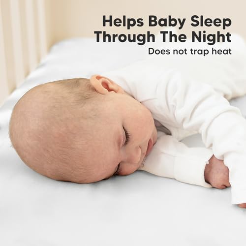 Image of KeaBabies 2-pk Organic Cotton Crib Sheets for Boys Girls 52x28 (Cloud) | Fitted Crib Mattress Sheet Neutral, Breathable Cover for Baby Bed Set, Toddler Mattress, Soft & Cute Prints