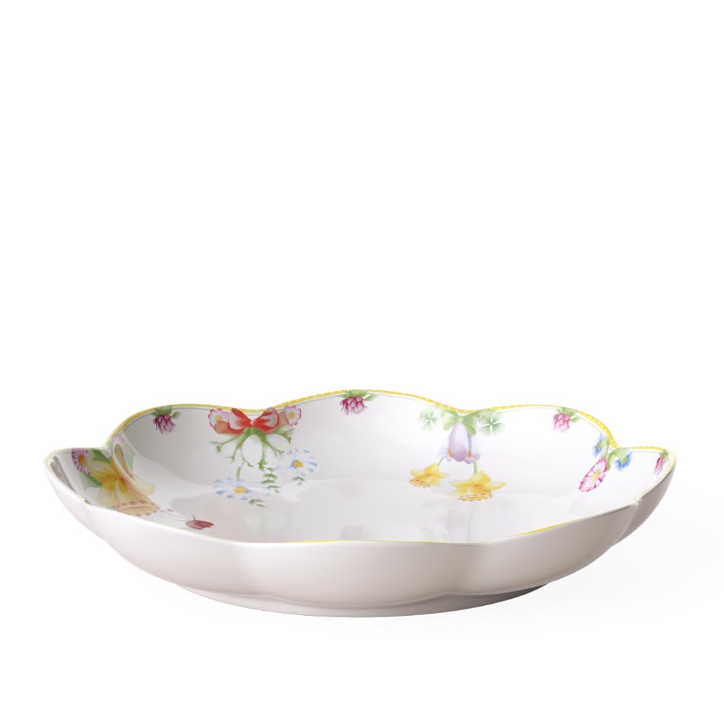 Villeroy & Boch Colourful Spring Awakening Large Bowl (30 Cm), Porcelain, Yellow/Green/Red