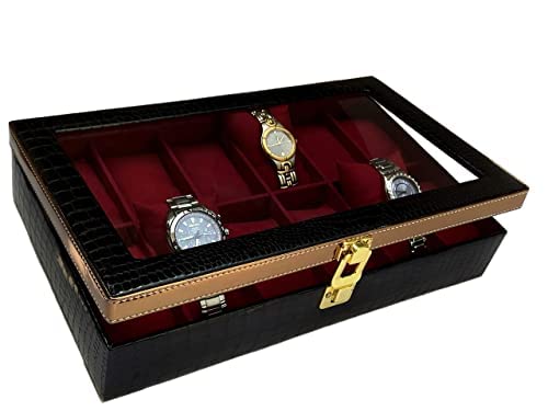 ChestKraft Watch Box-Black Pearl(12 Slots) (B091JBVHWL) Amazon Price History, Amazon Price Tracker