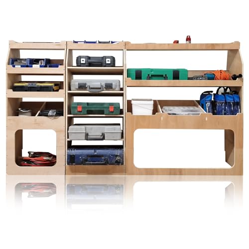 Van Racking fits Ford Transit Custom 2013-2024 (Long (L2) Wheelbase) Plywood Easy Self Assemble Tool Storage Shelving - Fitting Fixtures Included - (Both Sides) 7 Van Racking fits Ford Transit Custom 2013-2024 (Long (L2) Wheelbase) Plywood Easy Self Assemble Tool Storage Shelving - Fitting Fixtures Included - (Both Sides) - Image 7