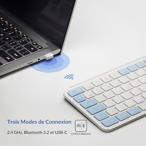 Clavier silencieux Keychron B1 Pro AZERTY programmable ZMK avec 1200h d'autonomie - 5
