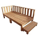 アイガーデン(igarden) 着色 ウッドデッキ フェンスステップ キット ブラウン 天然木製 要防腐処理 高さ2cm調節可能 igarden アイガーデン オリジナル天然ウッドデッキ 縁台 ウッドデッキキット 木製デッキ (2d3f1s)