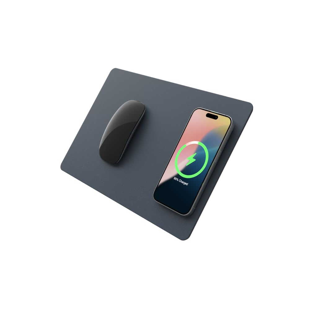 Pout Hands 3 Pro Fast Wireless Charging Mouse Pad - Midnight Blue
