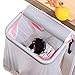 3 Pcs Powiesić uchwyt na worek na śmieci, Uchwyt na worek na śmieci RV, kosz na śmieci w drzwiach szafy, Garbage Bag Dispenser Pouch Rack Pojemnik na śmieci do wewnątrz/na zewnątrz, do Moageme