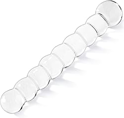 Cuentas anales para hombres/mujeres: consolador de cristal, el tamaño de las cuentas aumenta gradualmente, varita de juguete sensual, estimulación del punto G de cristal pene,cuentas anales de cristal