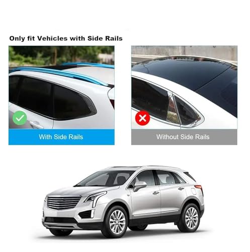 Barras transversales de aluminio premium para baca de coche GMC Yukon 2015 6