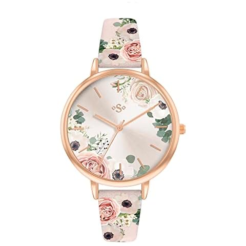 Spirit Women's Analog Watch with PU Strap Cover