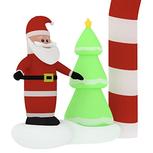 Skm Christmas Inflatable Santa & Snowman Arch Gate Led 102.4" (3.61 Kg/7.942 Lbs) #TOP5