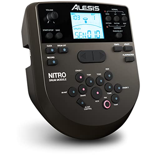 image for Alesis Nitro Drum Module with Cable Snake and Silverline Audio 10ft Au