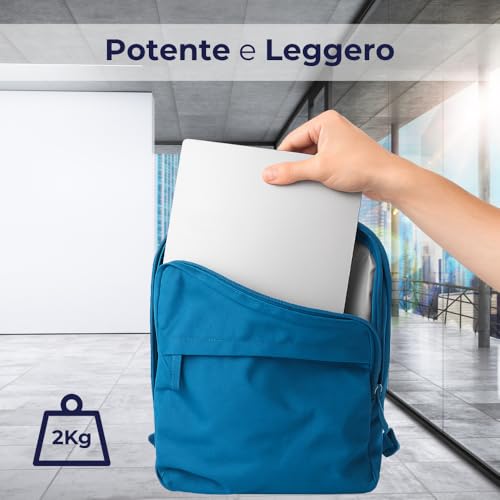 Expertbook P1 Pc Portatile, Notebook i5-13420H, 16GB RAM DDR5, 512GB SSD PCIex 4.0, Display 14" FHD, Computer Portatile, Laptop con Fingerprint, Thunderbolt, Layout Italiano - Pronto all'uso - Notebook - Immagine 3
