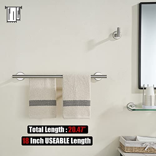image for JQK Double Bath Towel Bar, 20.5 Inch 304 Stainless Steel Thicken 0.8mm