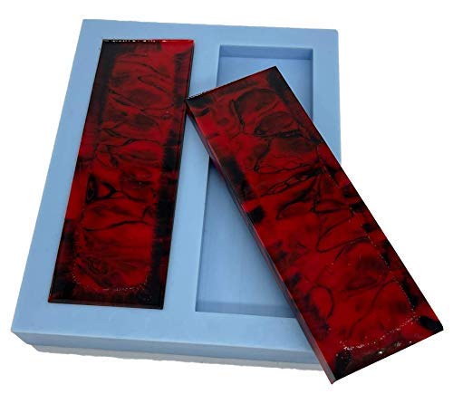 Pen Kit MallReusable Silicone Knife Scale Mold Dual Cavity - 25/64" x 2" x 6"