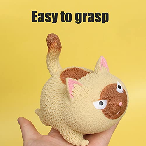 Brinquedo de Bola Em Forma de Gato Zangado Fofo Alívio de Estresse Brinquedos Espremidos Presente pa