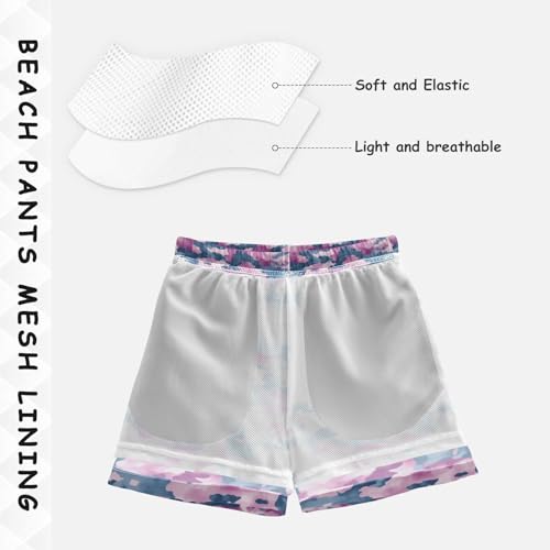 JUNZAN Camo Boys Swim Trunks Toddler Swimming Trunks for Boy Beach Swim Shorts Denim Blue4