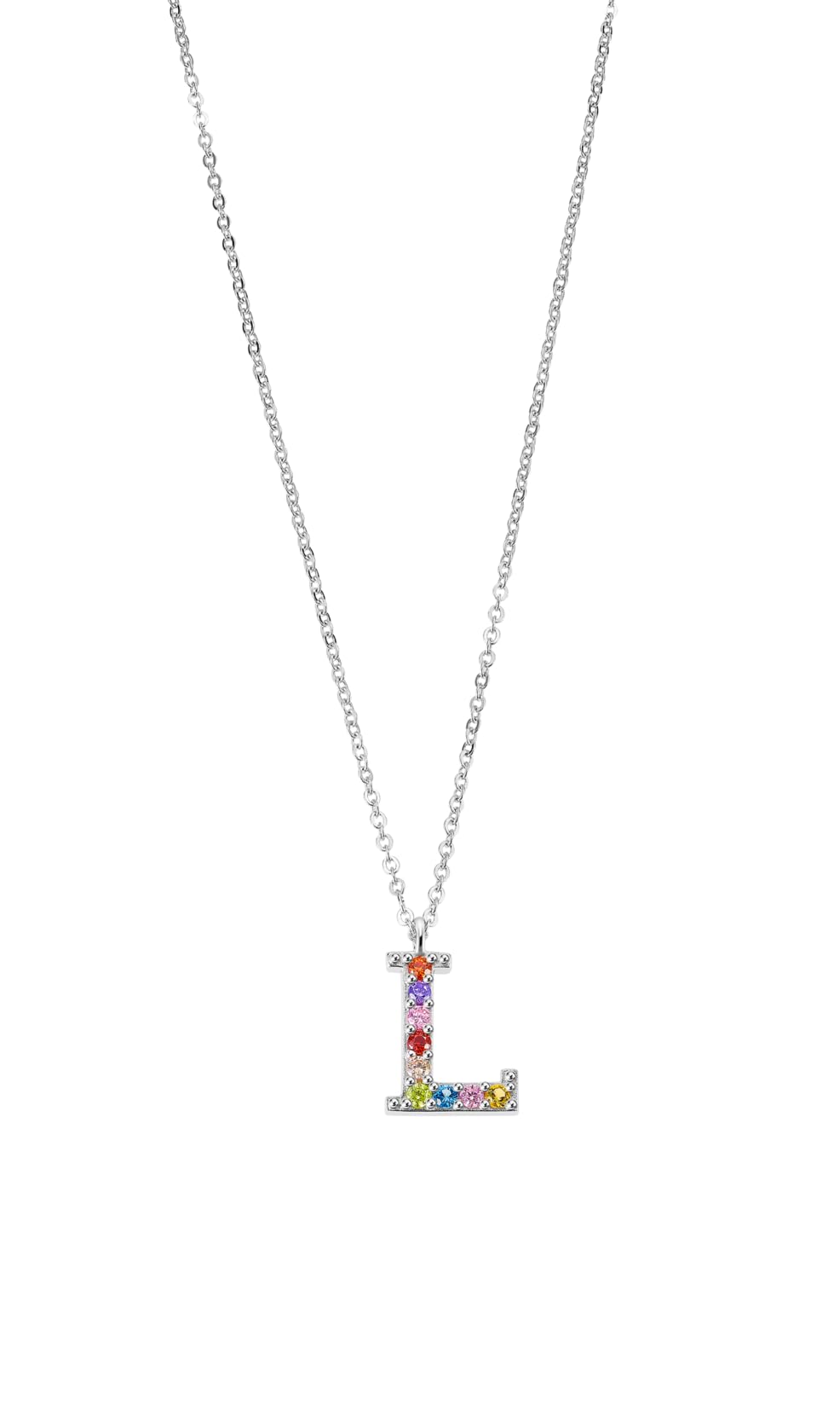 LOTUS SILVER Collar LP3426-1/L Letters Plata Iniciales 42.00 mm Mujer