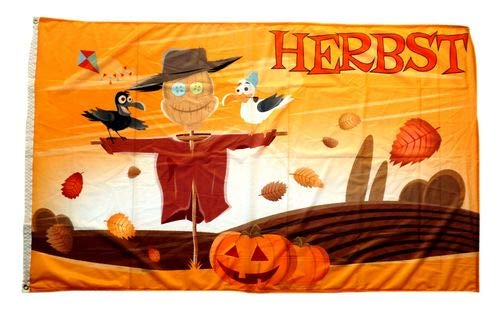 Fahne/Flagge Herbst Kürbisse 90 x 150 cm