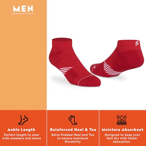 Image of Supersox Ankle Length Performance Sports Socks for Woman | Combed Cotton | Moisture Absorbent & Anti-Odour | Durable Welt for Long-Lasting Comfort | Pack of 3