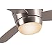 Harbor Breeze Mazon 44-in Brushed Nickel Flush Mount Indoor Ceiling Fan with Light Kit and Remote (3-Blade)