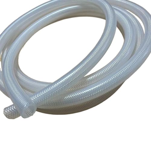 drain hose Food Grade Steam Distillation Rubber Hose Heat Resistant Flexible Rubber Tube 1 Meter Braided Thickened Silicone Tube Hose water pump(Color:12x20mm)