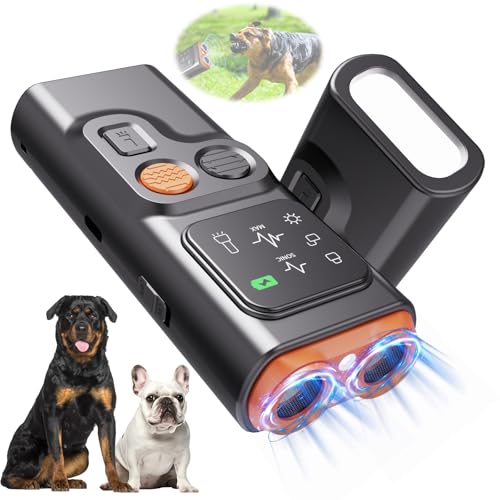 YOUSHEME BarkGuard - Bark Guard Anti Barking Device for Dogs 2024 New Dog Bark Deterrent Device with HD Display and LED Flashlight Stop Bad Behavior Without Yelling or Swatting Rechargeable